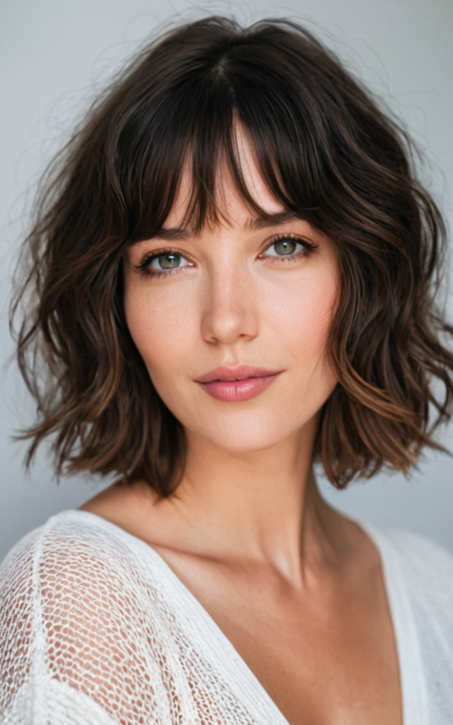 short wavy bob