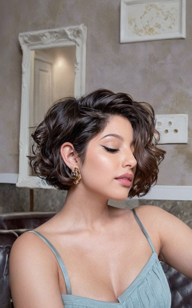 short wavy bob