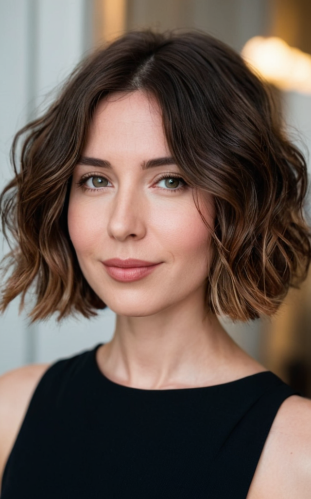 short wavy bob