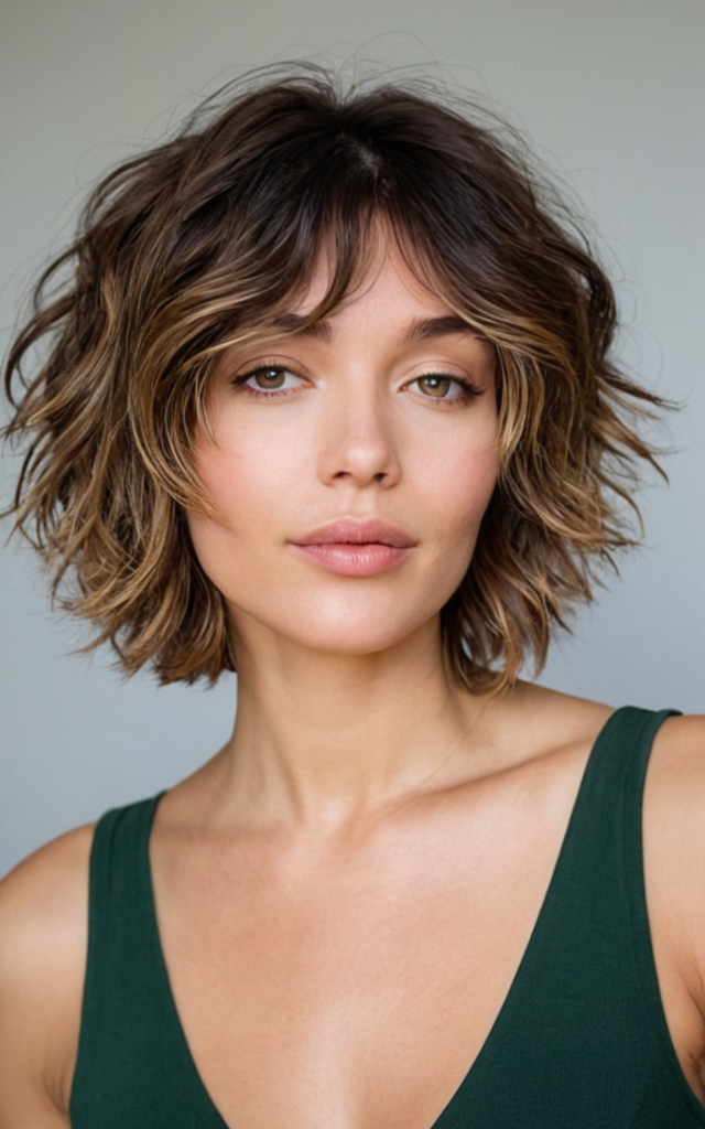 short wavy bob